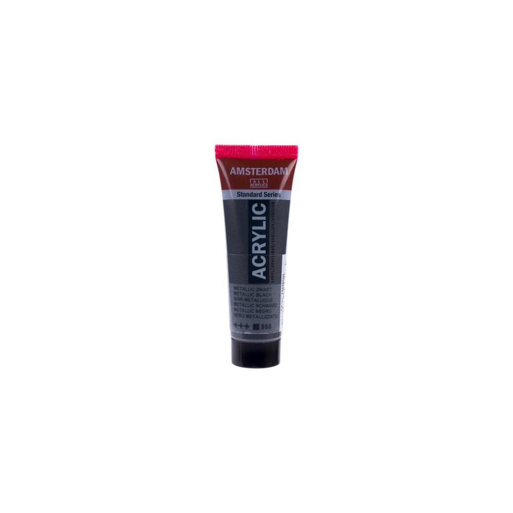 Amsterdam, Acrylic, Art & School, Paint, 20ml, 974510, Metallic Black